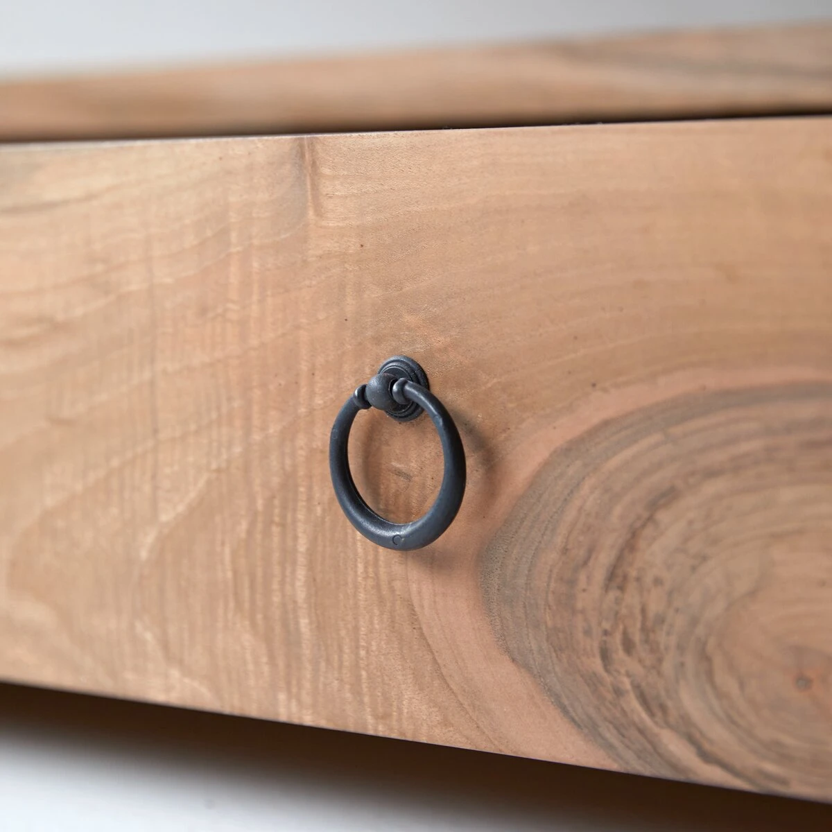 Clovis - Console 1 Tiroir En Noyer Massif Français – Image 5