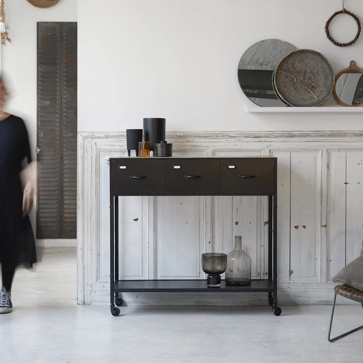 Industriel - Console En Métal