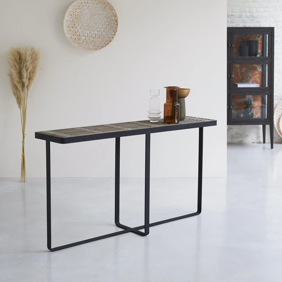 Ani - Console En Pin Massif Et Métal – Image 5