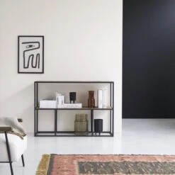 Isak - Etagère En Orme Massif Et Métal