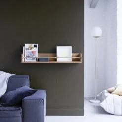 Sasha - Etagère Murale En Teck Massif 100 Cm