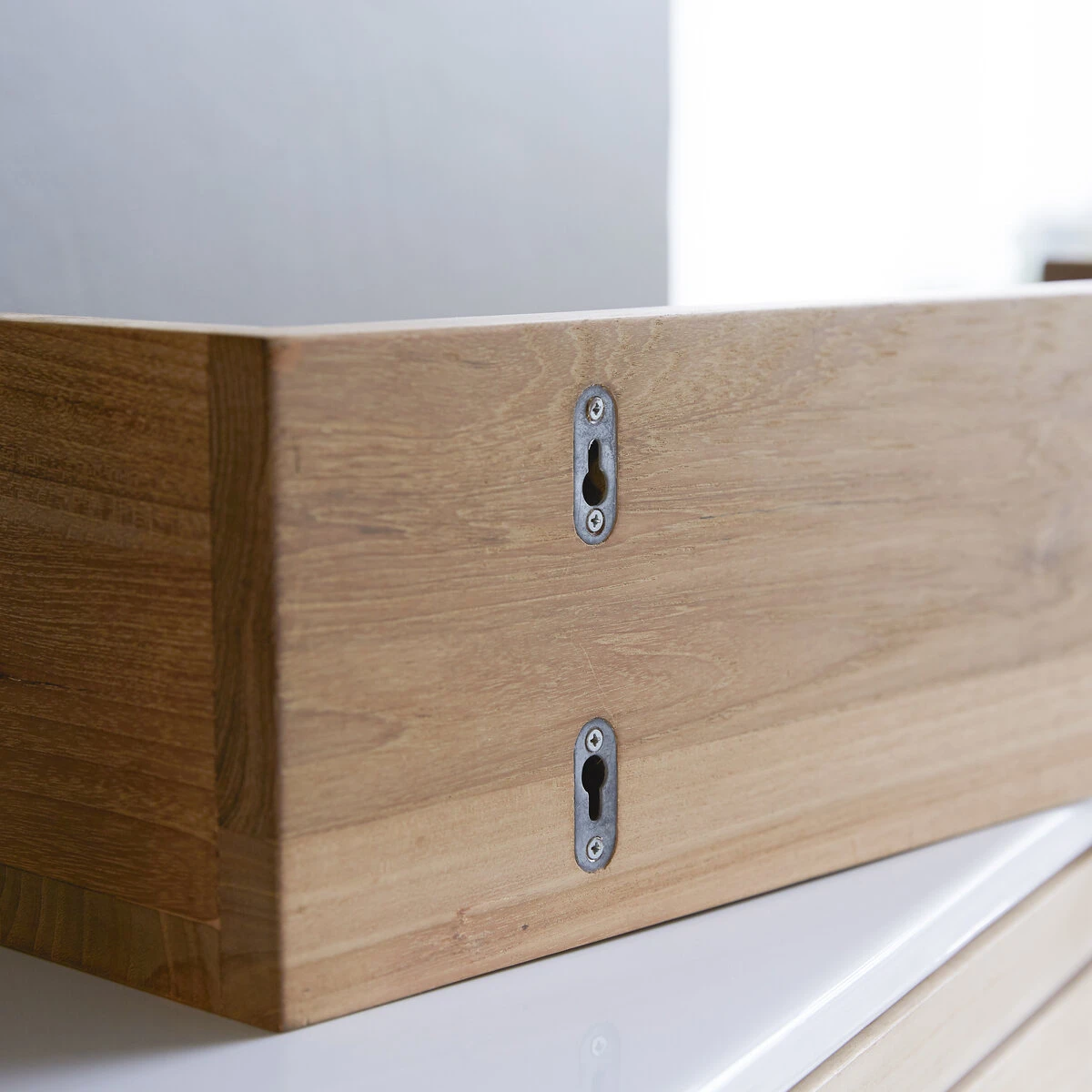 Sasha - Etagère Murale En Teck Massif 60 Cm – Image 4