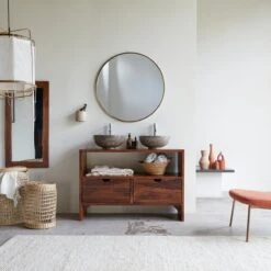 Kwarto - Meuble Sous Vasque En Palissandre Massif 110 Cm