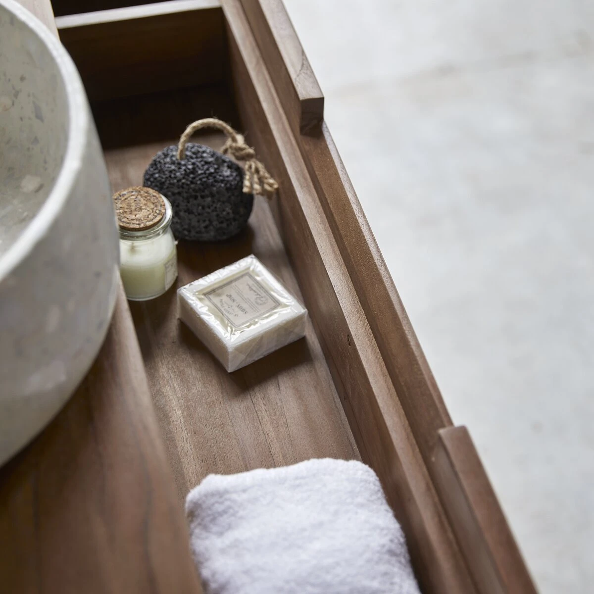 Baker - Meuble Sous Vasque En Teck Massif Recyclé 115 Cm – Image 5