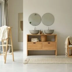 Kwarto - Meuble Sous Vasque En Teck Massif 110 Cm