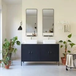 Lizzie - Meuble Sous Vasque En Terrazzo Et Métal 140 Cm