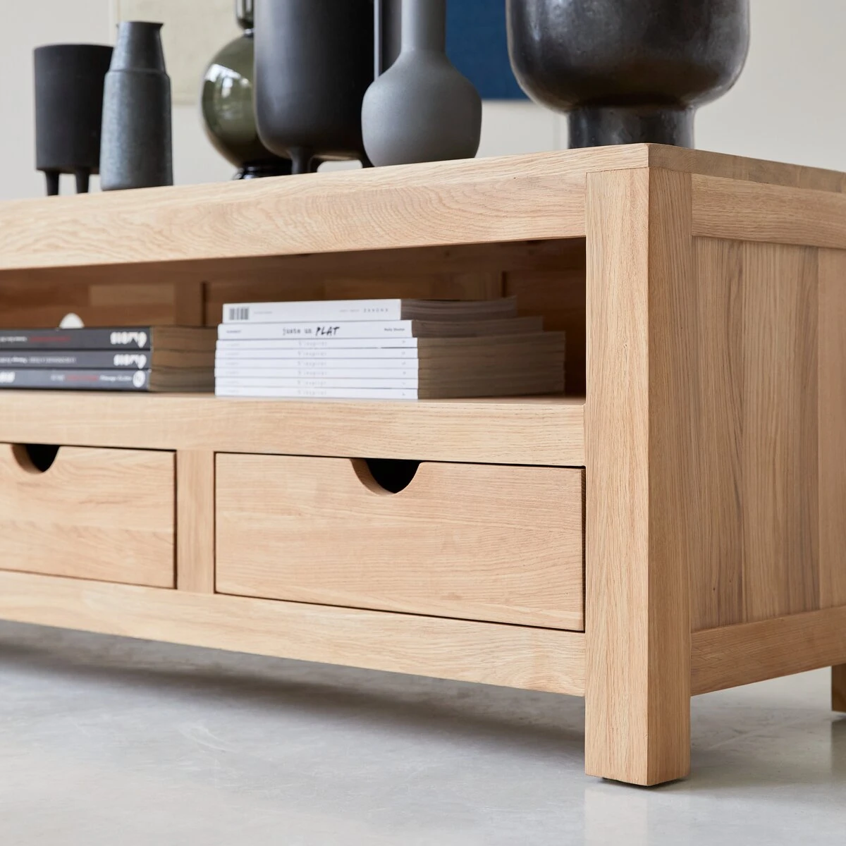 Oliver - Meuble TV En Chêne Massif 200 Cm – Image 4