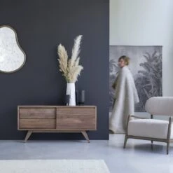 Esmée - Meuble TV En Noyer Massif 130 Cm