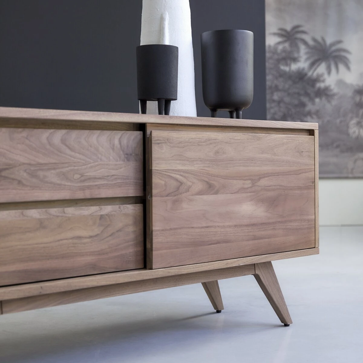 Esmée - Meuble TV En Noyer Massif 130 Cm – Image 5