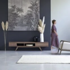 Esmée - Meuble TV En Noyer Massif 180 Cm