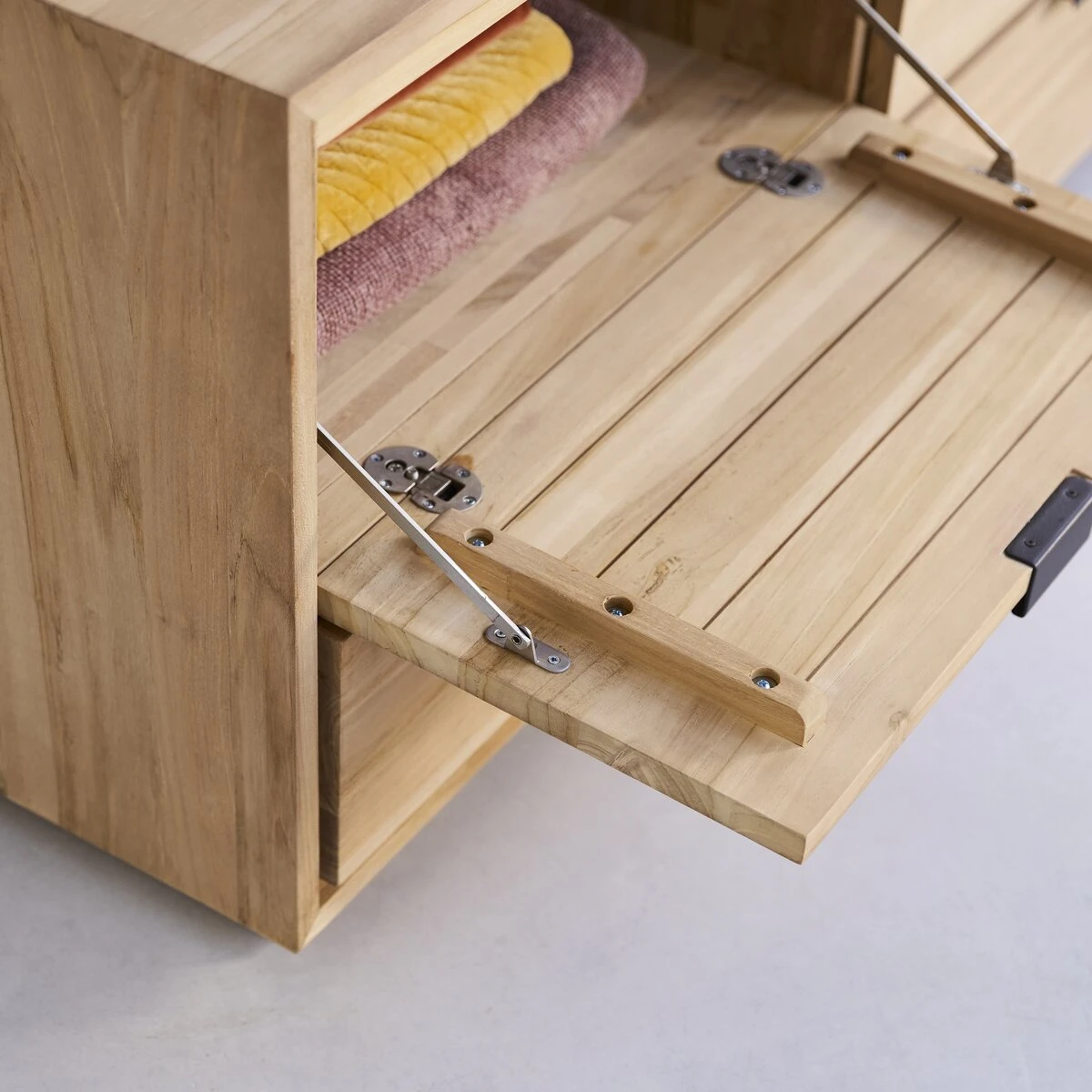 Senson - Meuble TV En Teck Massif 120 Cm – Image 6