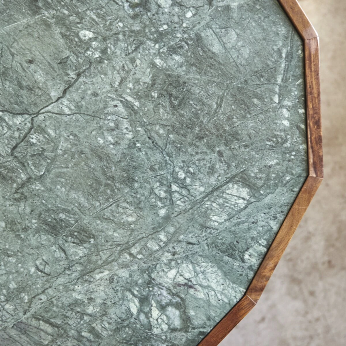 Jade - Table Basse En Palissandre Massif Et Marbre – Image 2