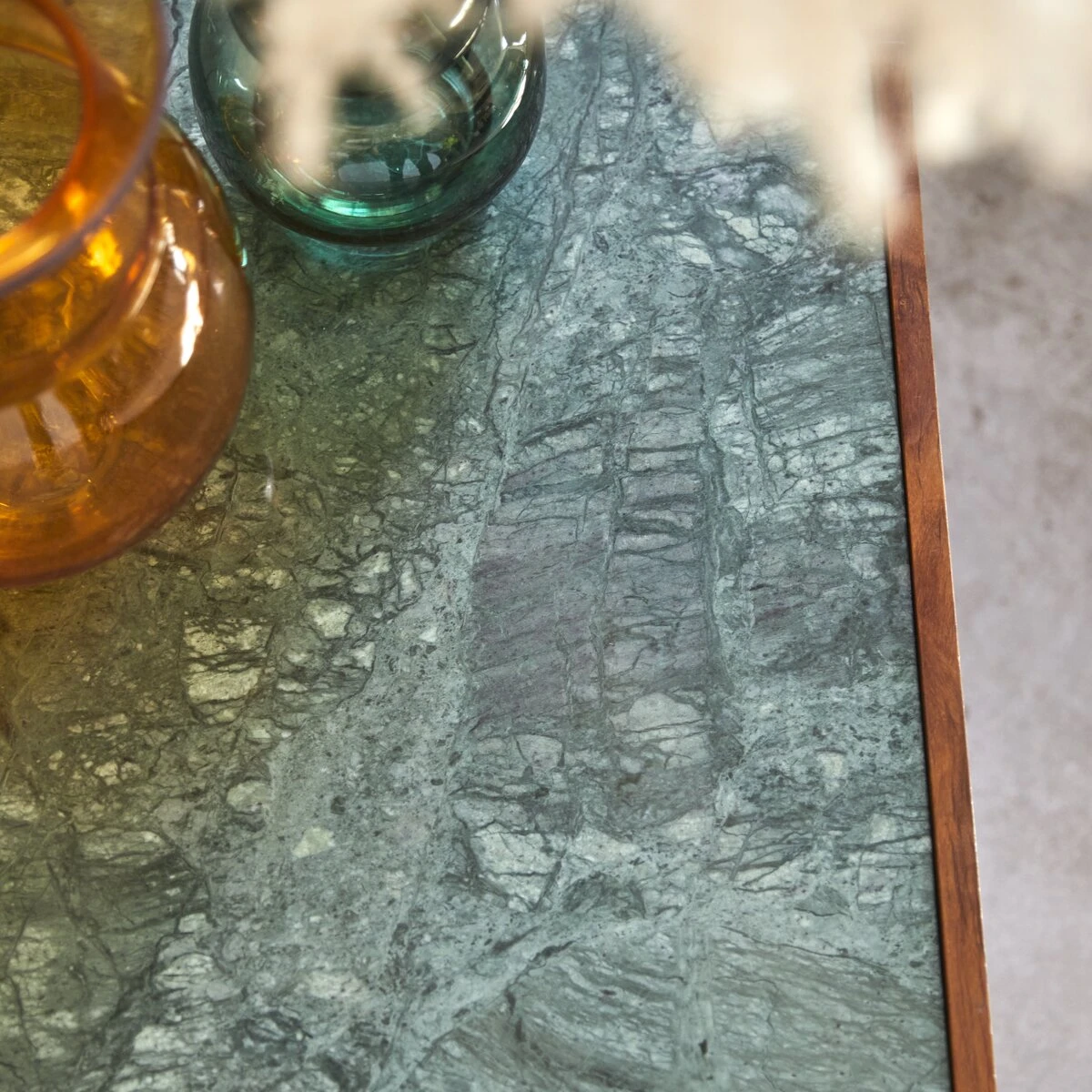 Jade - Table Basse En Palissandre Massif Et Marbre – Image 4