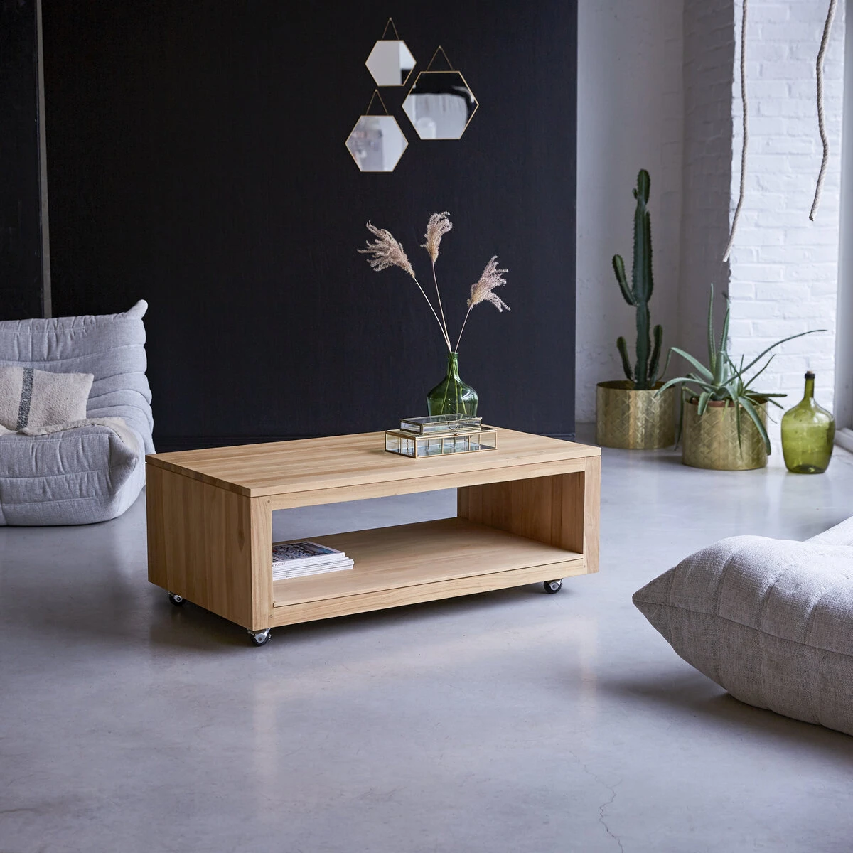 Anoa - Table Basse Rectangulaire En Teck Massif – Image 2