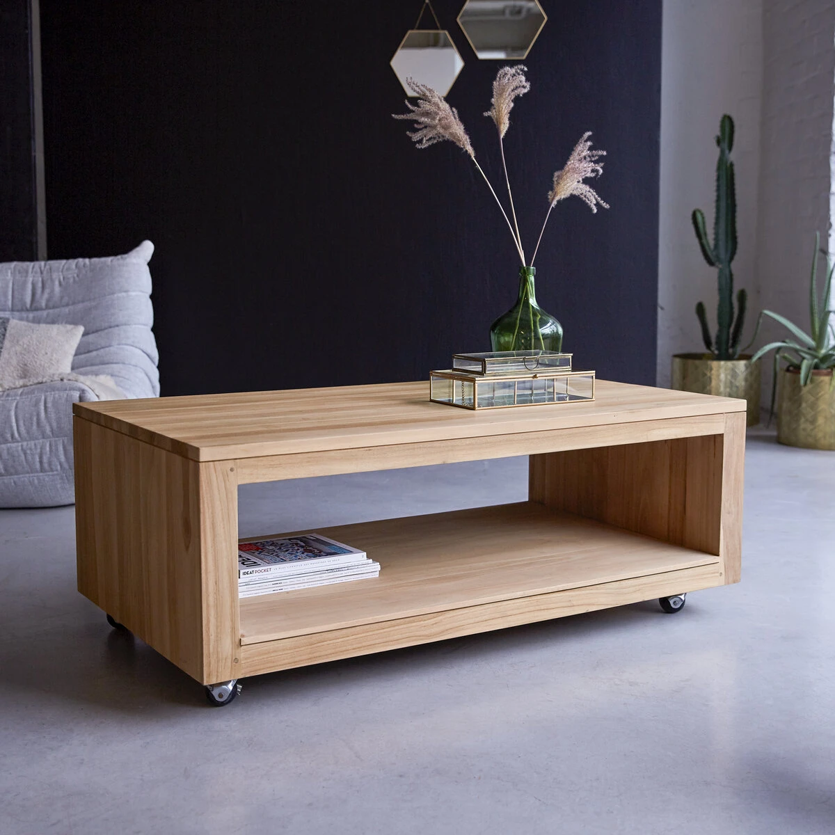 Anoa - Table Basse Rectangulaire En Teck Massif – Image 8